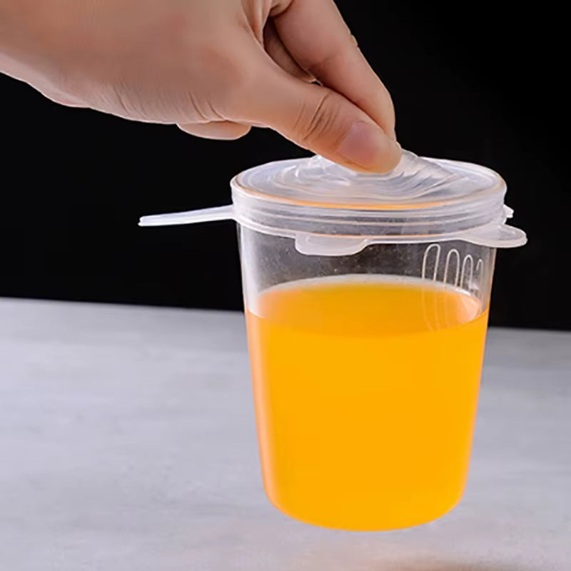 أغطية طعام سيليكون للمطبخ 6 قطعة قابلة للتكيف