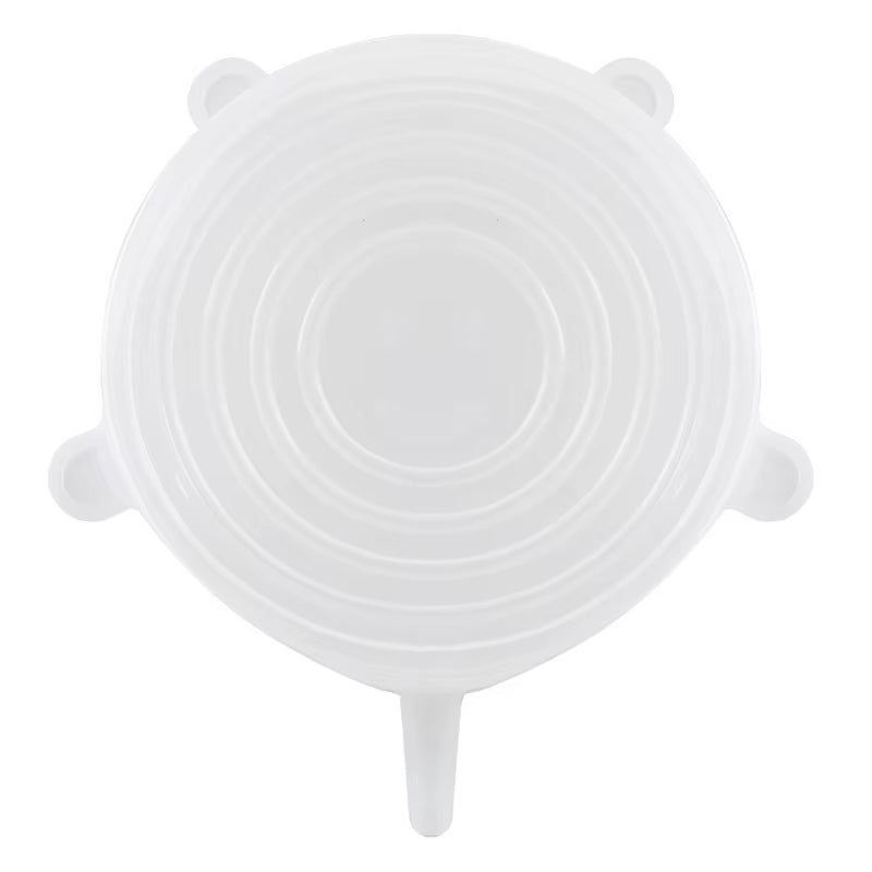 أغطية طعام سيليكون للمطبخ 6 قطعة قابلة للتكيف